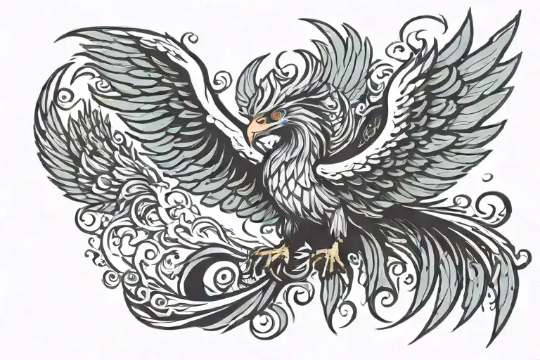 Phoenix Rising From Ashes