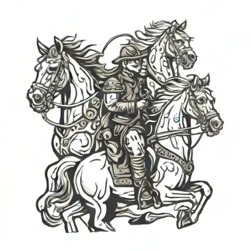 4 Horse Apocalypse Riders