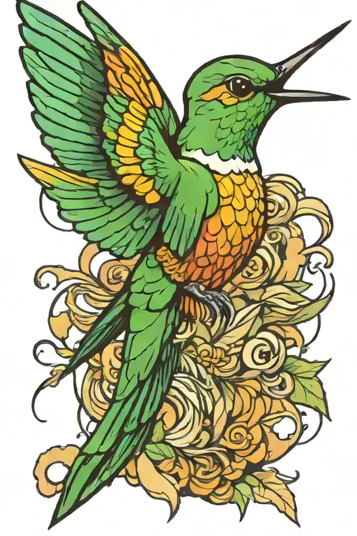 Crying Hummingbird Flying