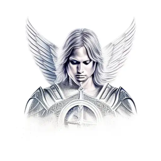 Arch Angel Michael With His Sword