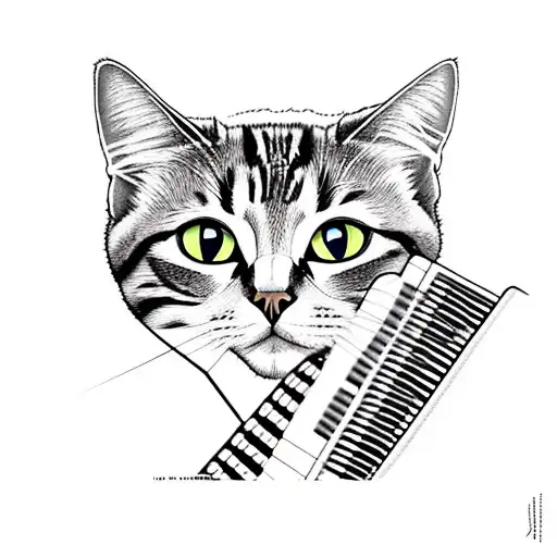 Accordion And Cat