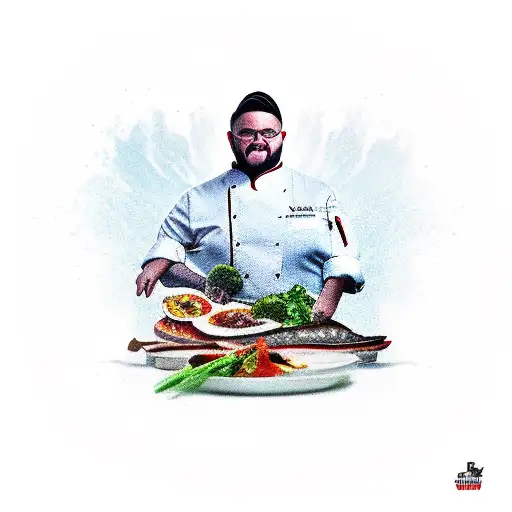 Chef Wirh Knives And Culinary Products