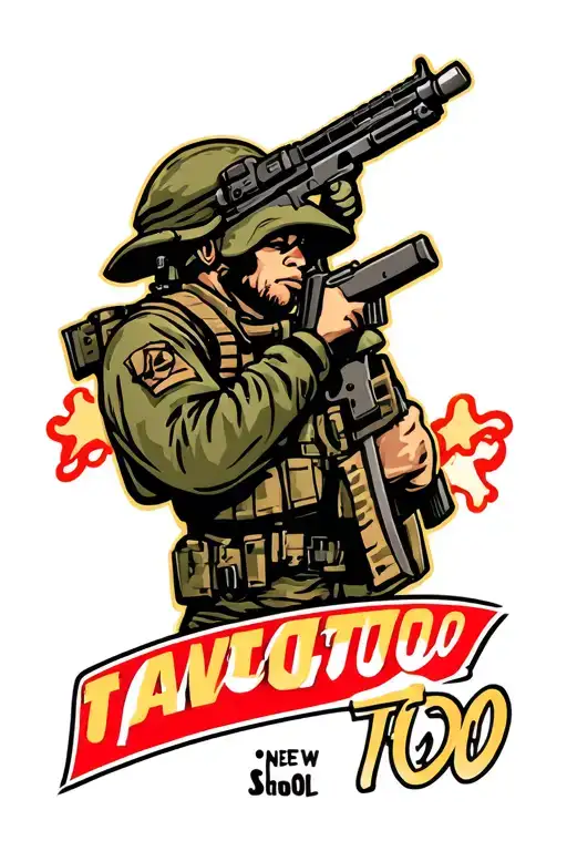 Military Tattoo With The Phrase