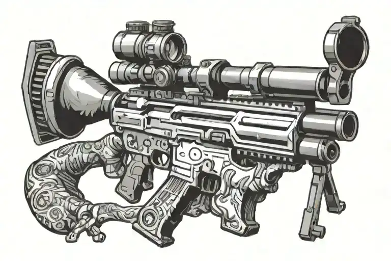 Sniper Scope Focused