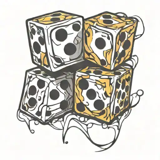 Dice Symbolizing The Gamble