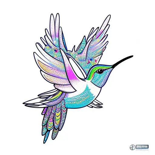 Psychedelic Hummingbird