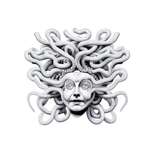 Medusa Face By Side