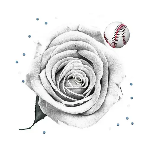 Forearm Sleeve Roses And Clock With Baseball Seems
