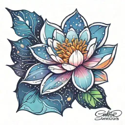 Galaxy Filled Water Lily