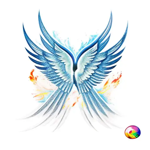 Phoenix Wings Into Ash