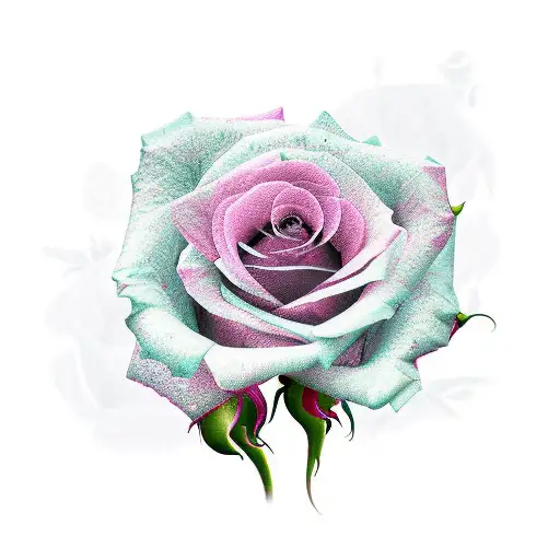 Rose And Daisy With Stem