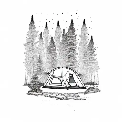 Camping And Mountain Forrest