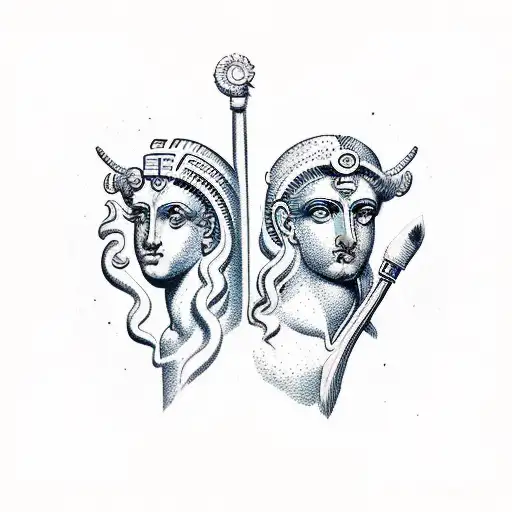 Ancient Greek Gemini And Aries