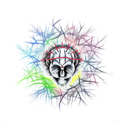 Brain With A Crown Of Thorns