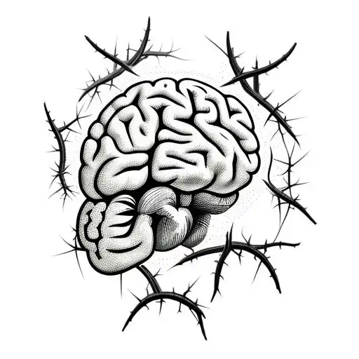 Brain With A Crown Of Thorns
