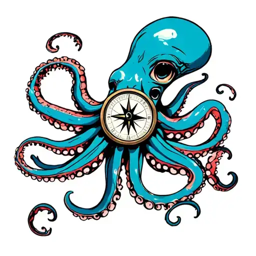 Occupings Of Italy With Compass And Octopus