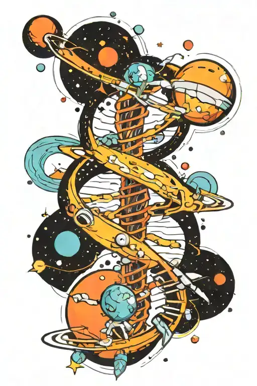 Space Dna Strands Made