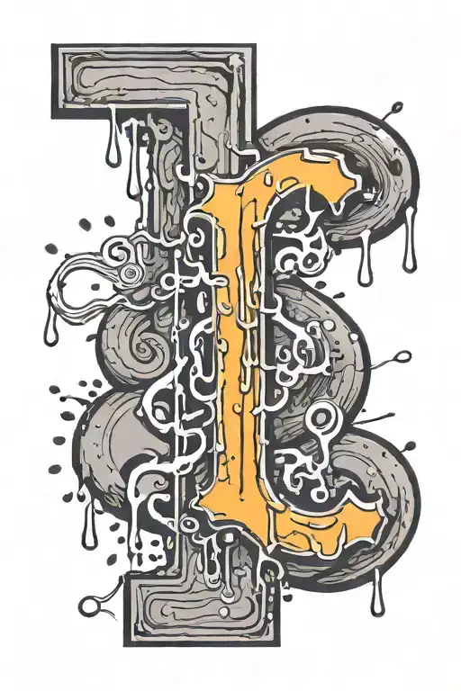 The & Symbol Dripping Downwards