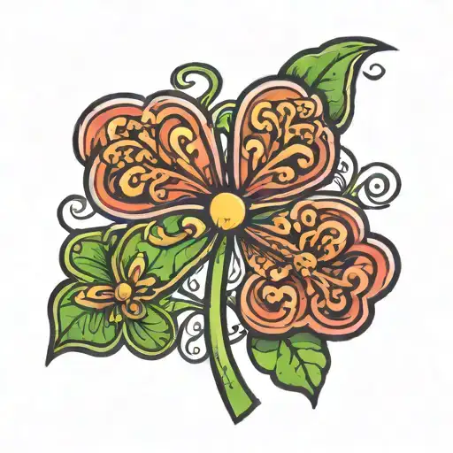 Irish Clover Tattoo Inspired
