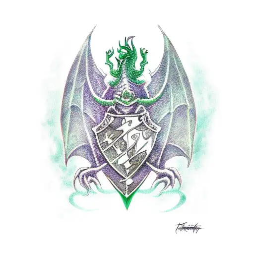 Harry Potter Slytherin Dragon