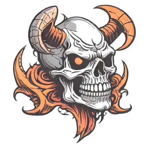 Devilish Creature Skull