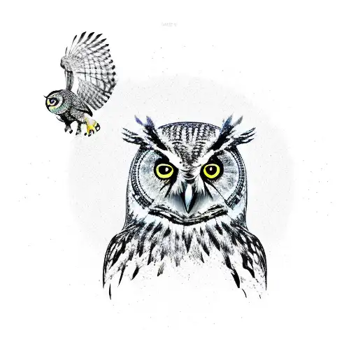 A Owl Escaping From Cage