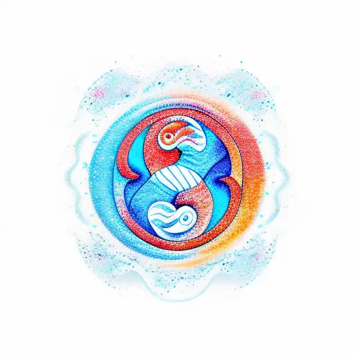 Ocean Wave Yin Yang