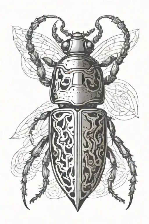 Beetle King Flying Into Fire