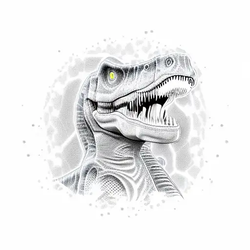 Dinosaur With Thermal Goggles And A M4