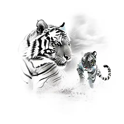 Tiger Fighting A Horse