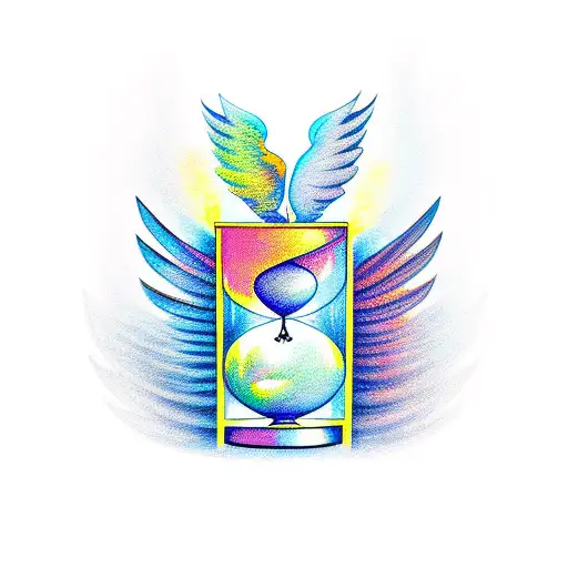 Hourglass With Wings