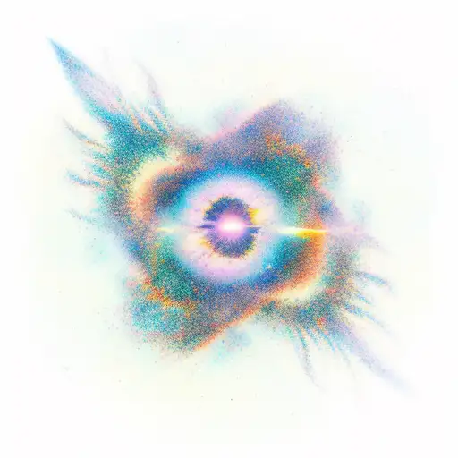 A Beach Sunset Transforming Into A Surreal Galaxy