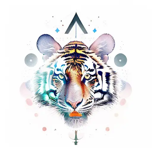 Athena's Head And A Tiger