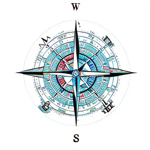 Compass With Indian Arrow