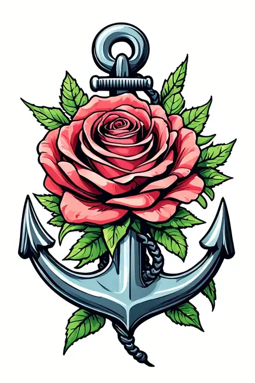 Anchor Fishing Net Rose