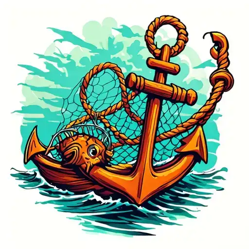 Fish Net Boat Anchor