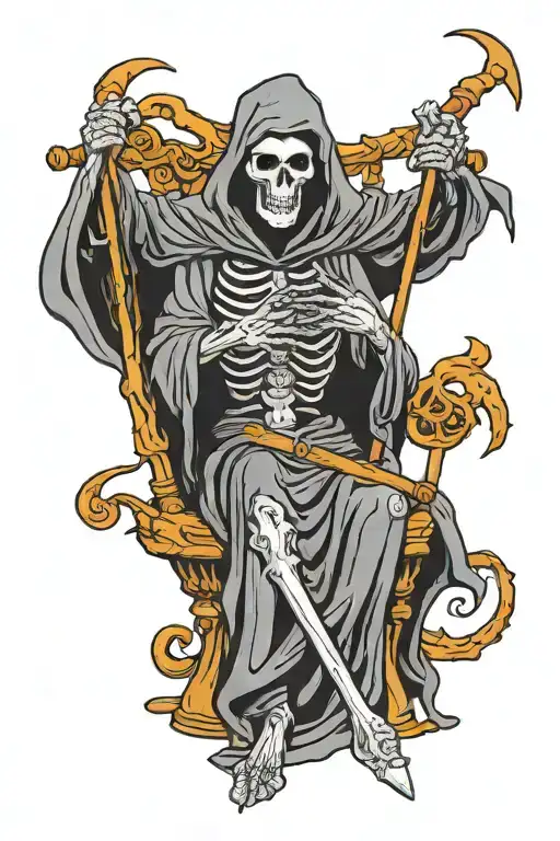 Grim Reaper Sitting