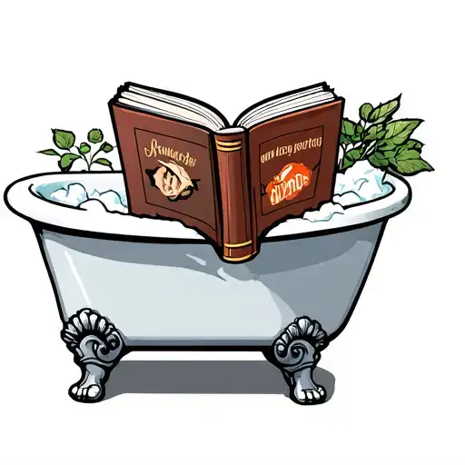 Clawfoot Tub Holding Book