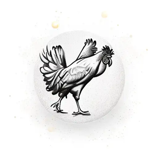 Chicken Wing In A Champagne Glass