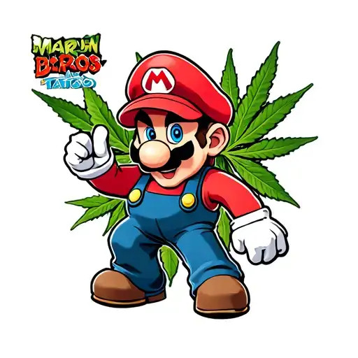 Mario Bros Con Weed