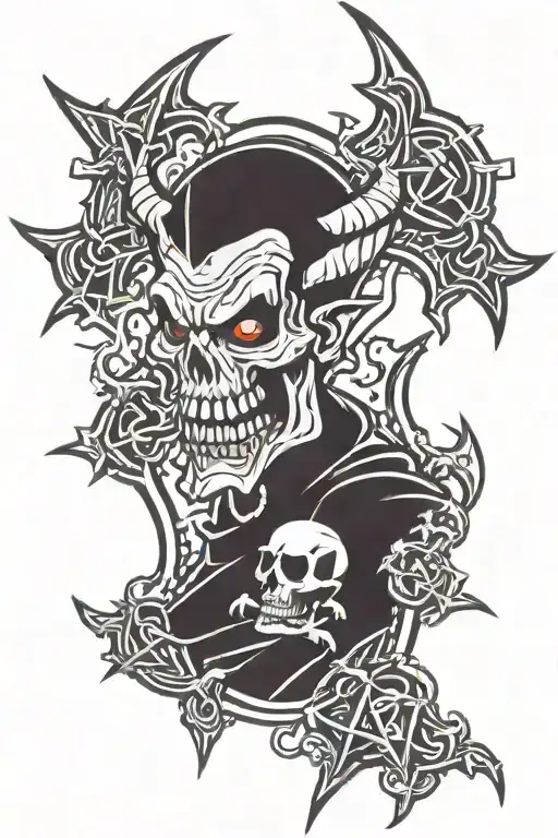 Satan Evil Death Cross