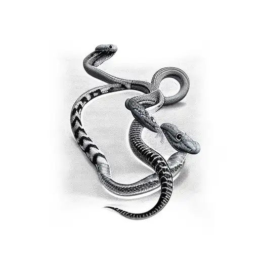 3D Arm Tattoo With Snake