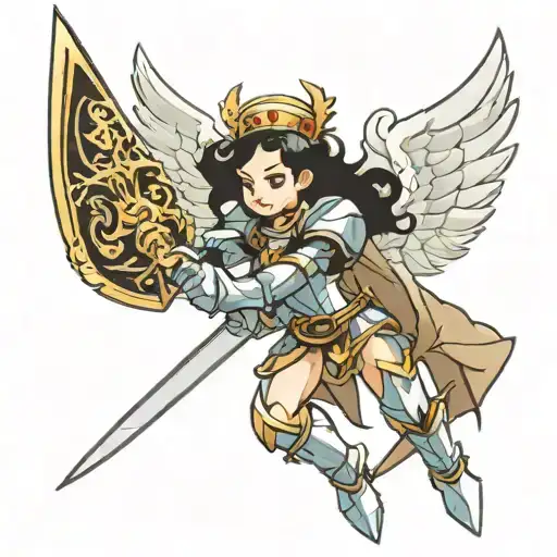 Girl Knight Angel