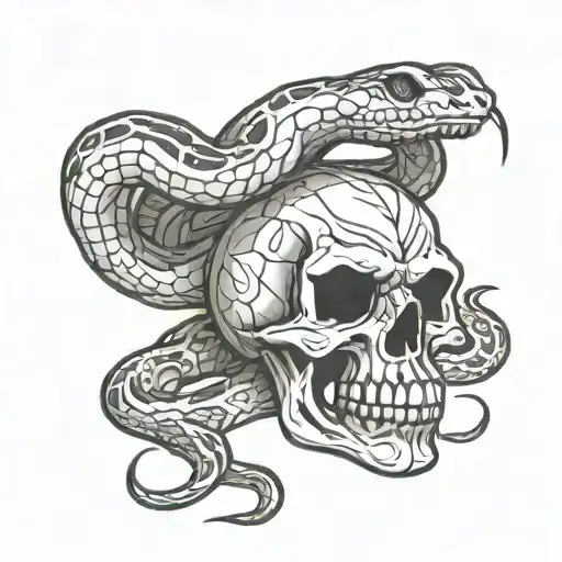 Snake Long Skull