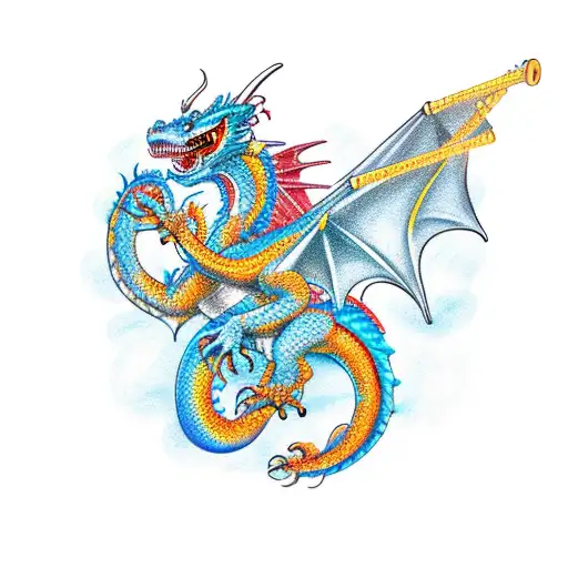 Dragon With Clarinet