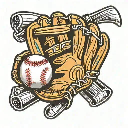 Cartoon Baseball Glove