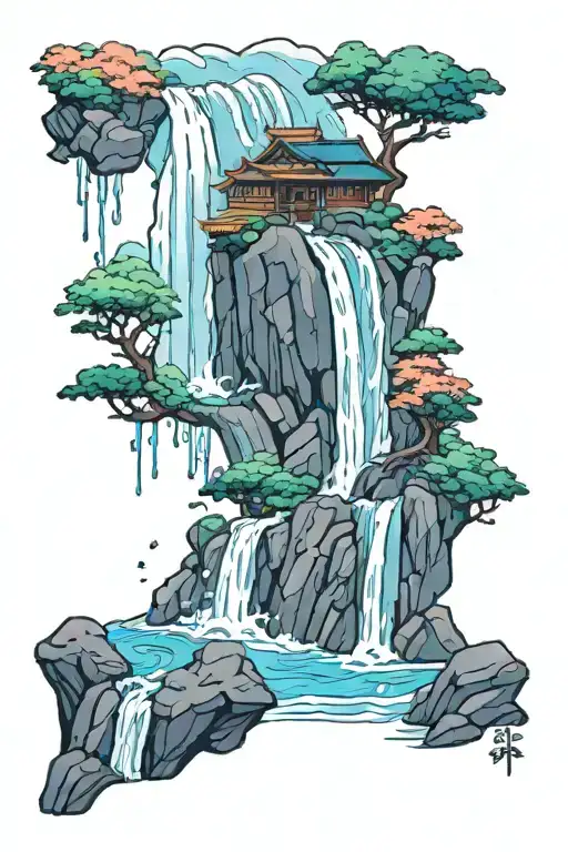 Japanese Waterfall