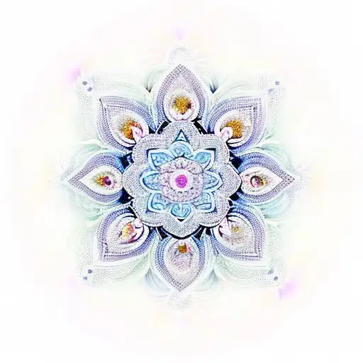 A Unique Combination Of Different Flowers Forming A Beautiful Mandala