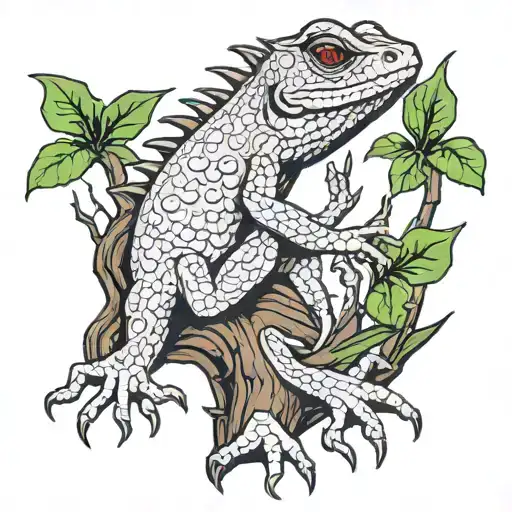 Lizard A Tree