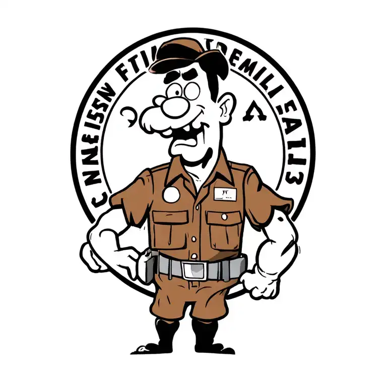 Fred Flintstone As A Mailman